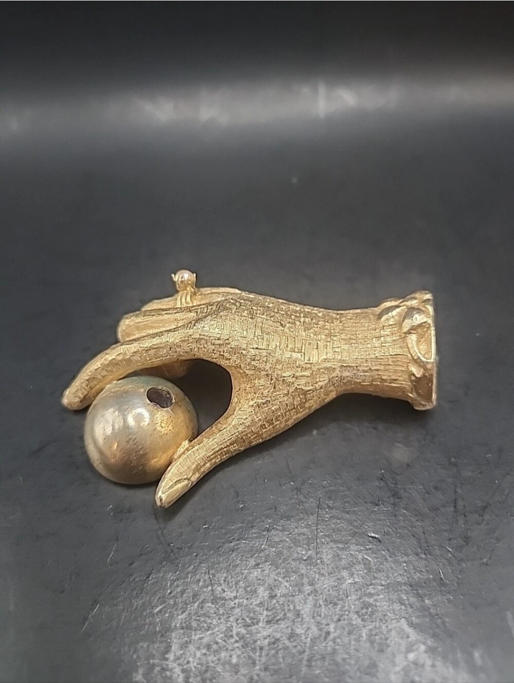 Very Rare Vintage Lilly Dache Vtg Figural Hand Pen Holder/Paperweight 3.5 X 2.5"
